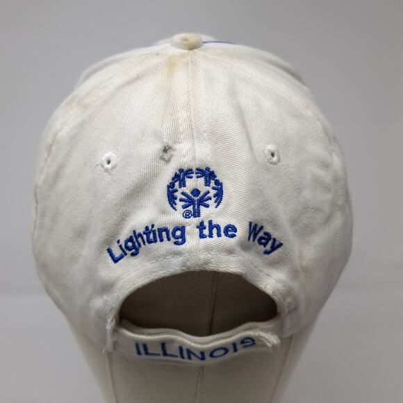 Illinois Law Enforcement Torch Run Strapback Baseball Cap White OS BWM Global - Picture 6 of 10